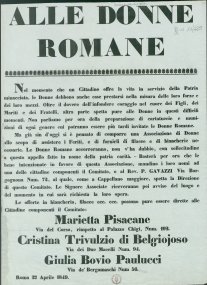 Rep. Romana Alle donne romane